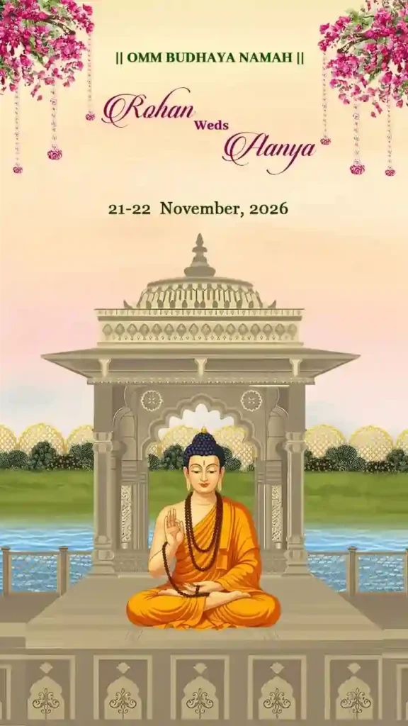 Unique Buddhist Wedding Invitation Video Online HD Ideas