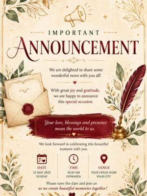 Announcement